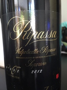 Ripassa Zenato Valpolicella Superiore 2012